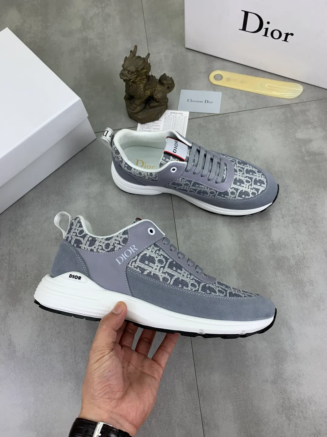 Men's Men's Shoes💰P420💰[New Style]🆘[Dior] 2025 Dior Original Lace-up Low-top Men's Shoes Classic casual shoes 🔥This model is the official classic model, with high quality and made by famous original designers. It is made of high-quality cowhide with original materials➕Comfortable and breathable mesh lining➕Pigskin insole. The perfect last shape and generous and fashionable design have attracted many consumers. Suitable for drivers to drive🚗. What you want is the highest quality in the market. Color: 3️⃣Color code number: 38--44 (45 customized)
